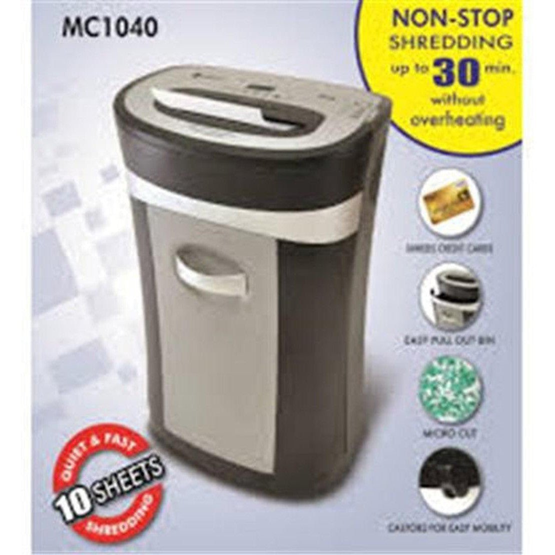 Atlas Micro Cut Shredder 10 Sheets Credit Card Mc1040