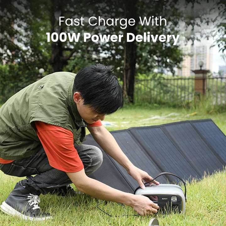 Aukey Power Studio 300 Portable Power Station 1297Wh 400W – Grey