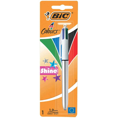 Bic 4 Color Pen Shine Blister