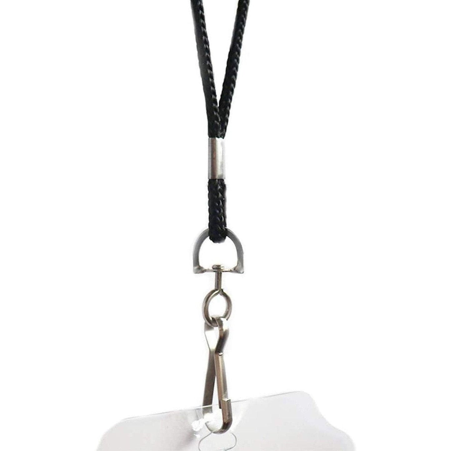 Black Lanyards Id Name Badge Holder 120Pc/Set