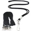 Black Lanyards Id Name Badge Holder 120Pc/Set