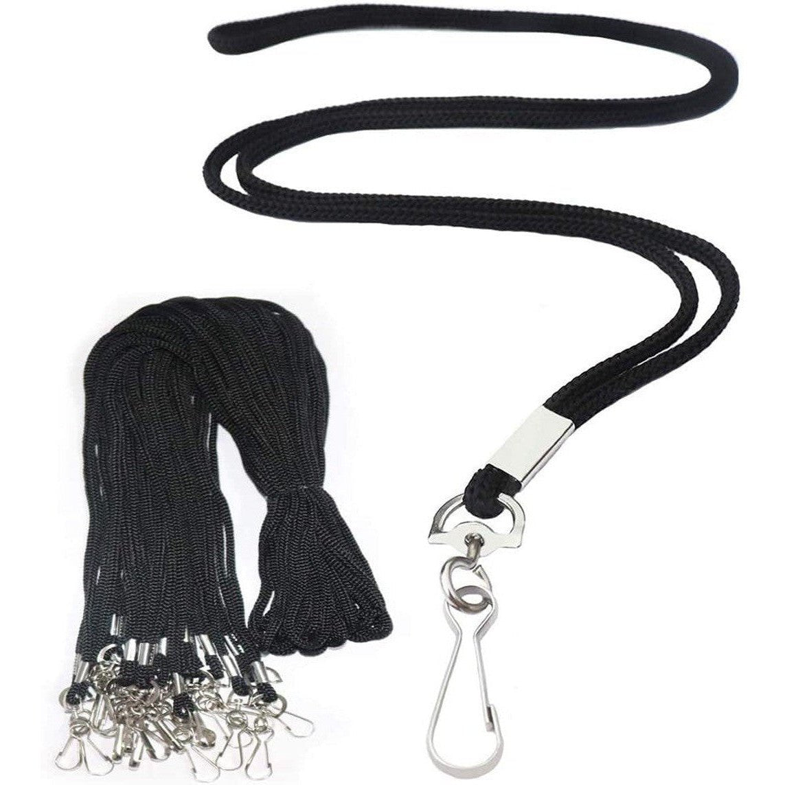 Black Lanyards Id Name Badge Holder 120Pc/Set