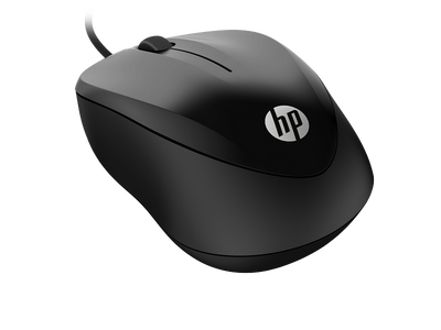 HP 1000 Wired Mouse - Up to 1200 dpi / USB-A / Black