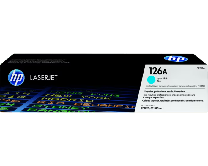 HP 126A Cyan Color - 1K Pages / Cyan Color / Toner Cartridge