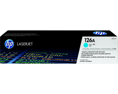 HP 126A Cyan Color - 1K Pages / Cyan Color / Toner Cartridge