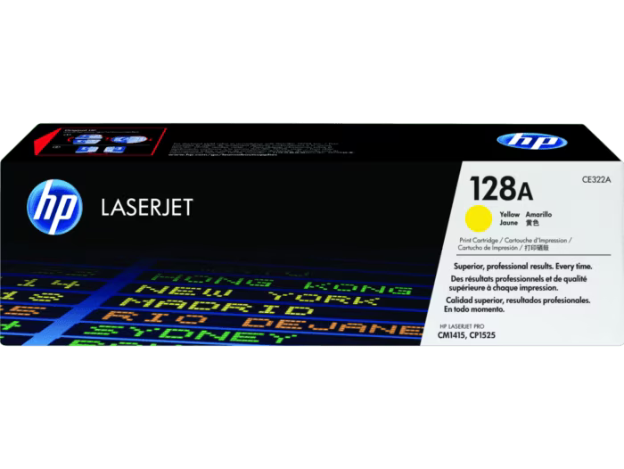HP 128A Yellow Color - 1300 Pages / Yellow Color / Toner Cartridge