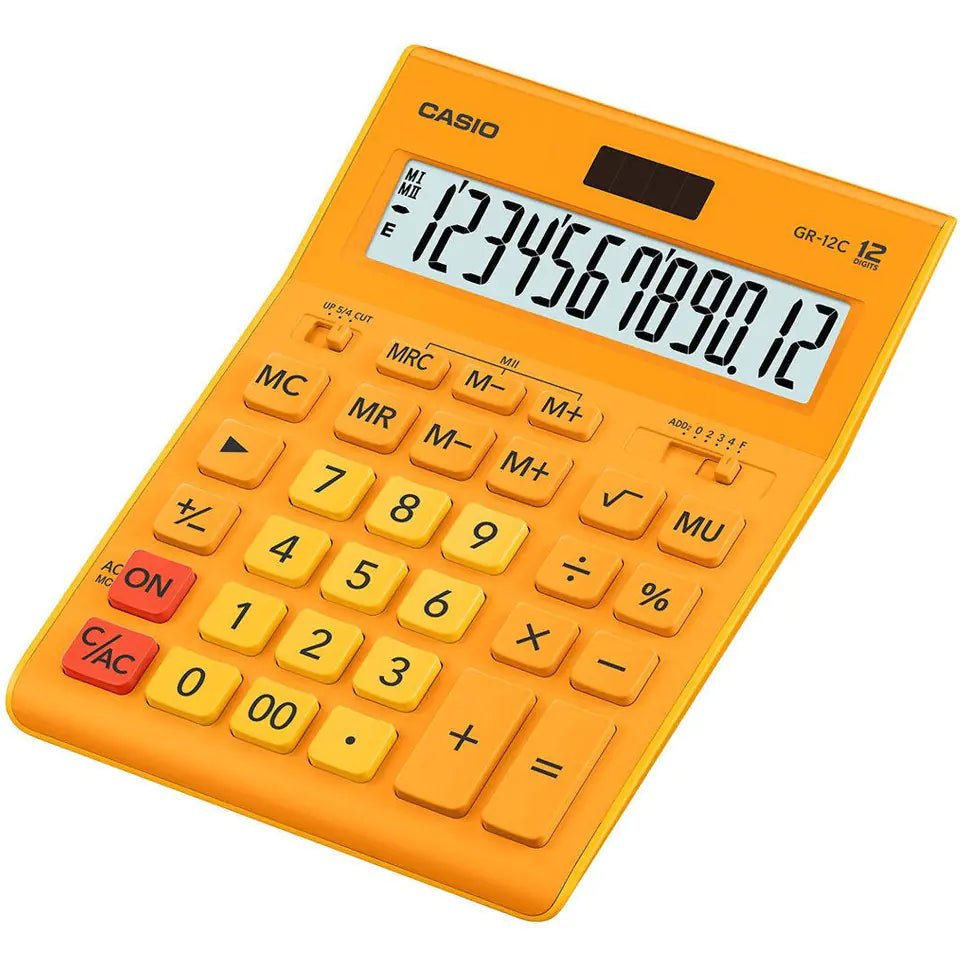 Casio Calculator GR-12C Orange