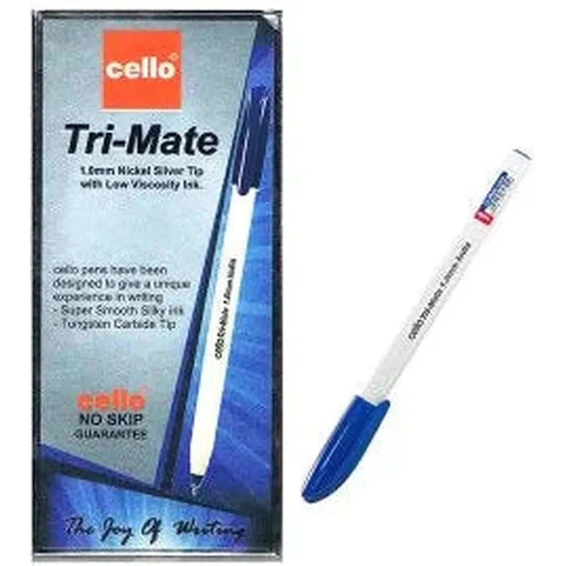 Cello Tri Mate Ball Point Pen 12 Pcs In Box blue