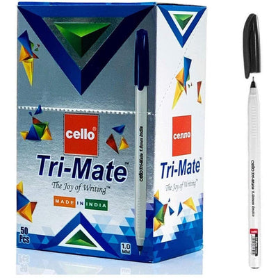 Cello Tri-Mate Pen 1.0Mm 50Pcs/Box