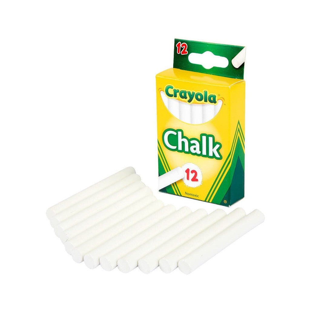 Crayola 12 Anti Dust Chalk - White