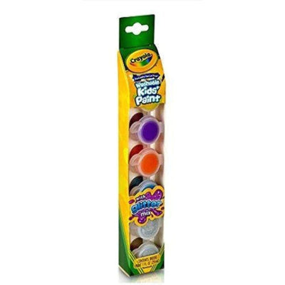 Crayola 6 Color Washable Kids Paint W/Glitter Special Effects