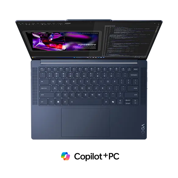 Lenovo Yoga Slim 7 Gen 9 - 14.5" 3K OLED Touch / Snapdragon X Elite X1E-78-100 / 32GB / 1TB (NVMe M.2 SSD) / Windows 11 Home / 2YW / عربي/إنجليزي / Lenovo USB-C 4-in-1 Hub / Cosmic Blue -(Open Box)