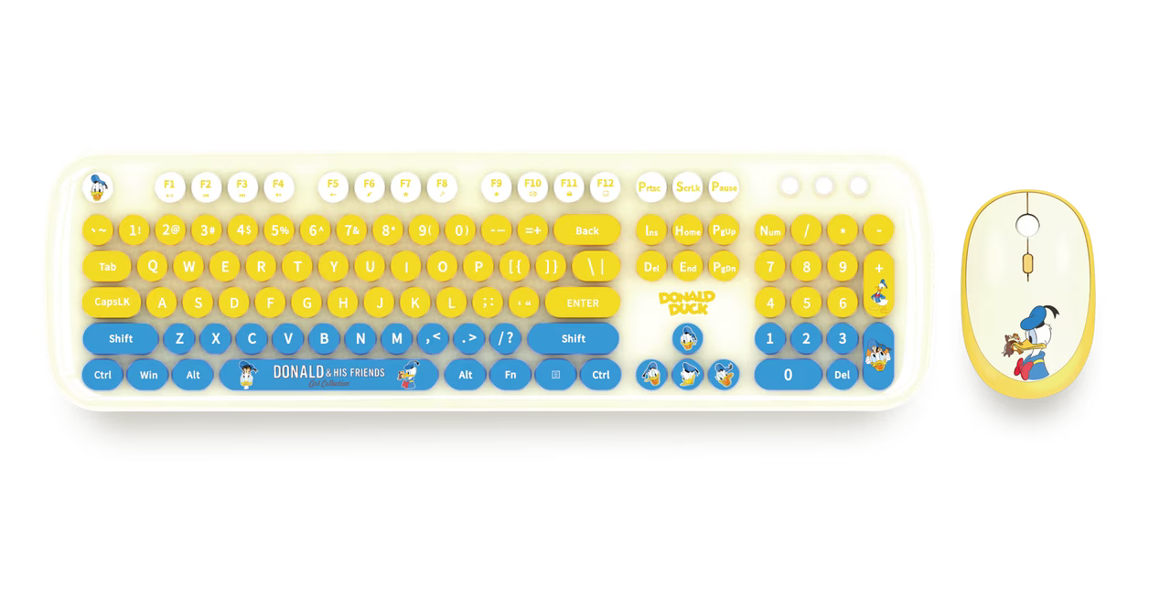 Disney Wireless Keyboard and Mouse - Donald Duck