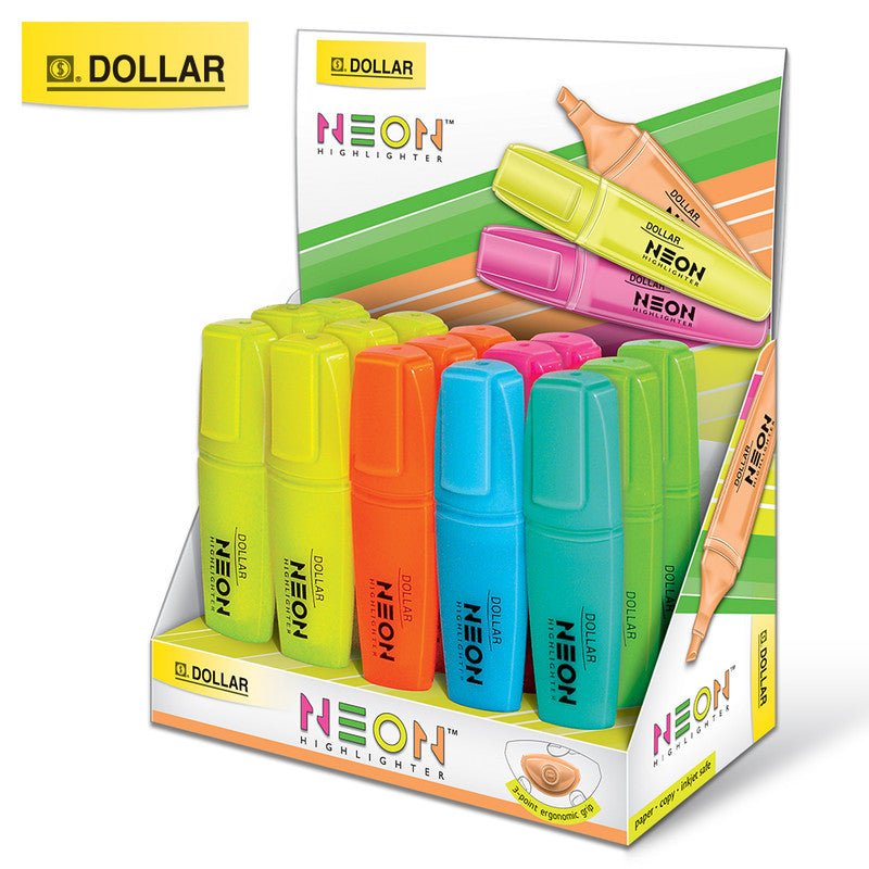 Dollar Neon Highlighter HL-625 Assorted Color