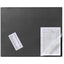 Durable Desk Mat With Transparent Overlay W650Xd520Mm Black Ref 7203 01