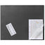 Durable Desk Mat With Transparent Overlay W650Xd520Mm Black Ref 7203 01