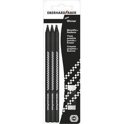 EBERHARD FABER Winner 6 Graphite Pencil + Eraser