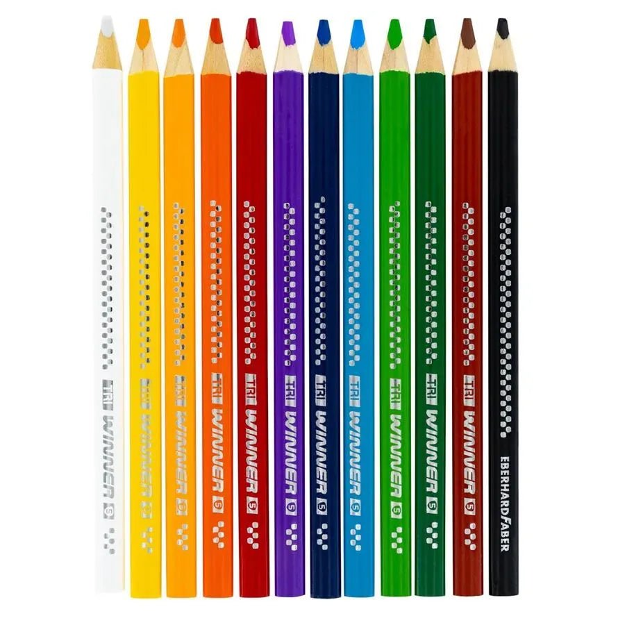 Eberhardt Faber 12 TRI Winner colored pencils