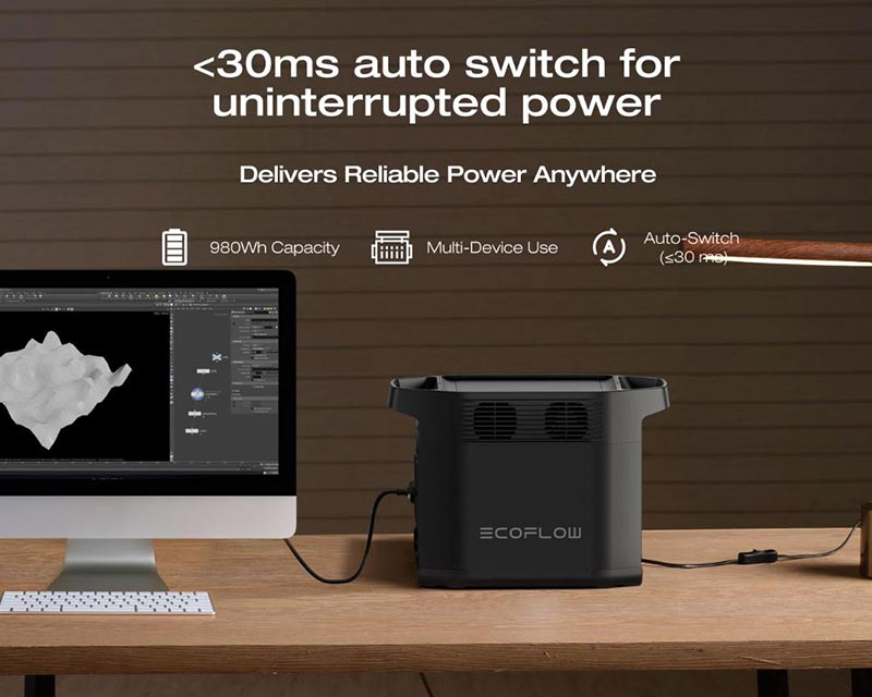 Ecoflow E980 Portable Power Station 980Wh, 500W- EF-RV-H08-1