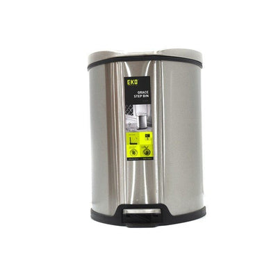 Eko Stainless Dustbin Luxury 9 Liter - EK9209-9L