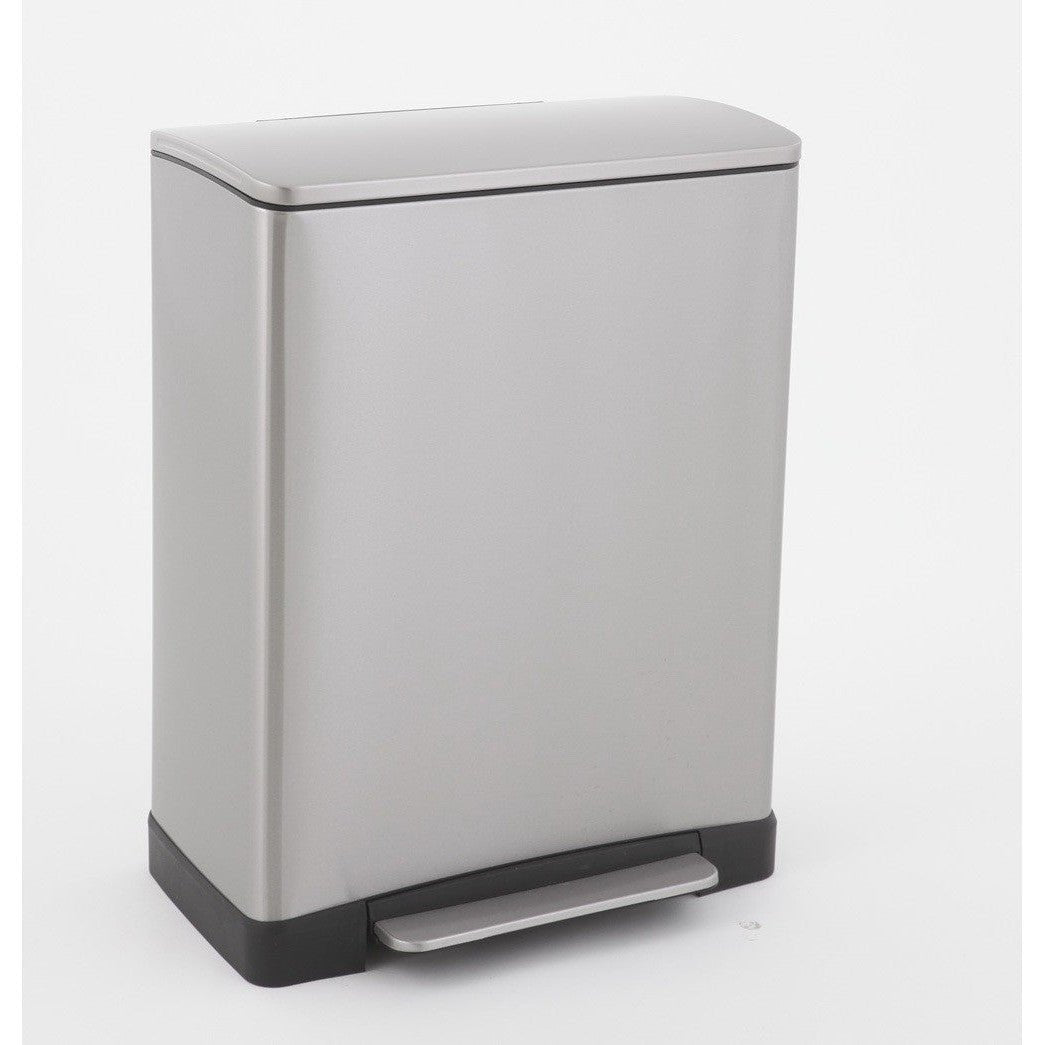 Eko Stainless Rectangular Dustbin 20 Liter - EK9268MT-20L