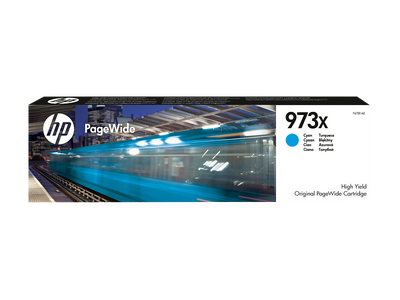 HP 973X High Yield Cyan Ink Cartridge - 7K Pages / Cyan Color / Ink Cartridge
