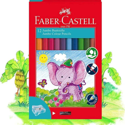 Faber Castell Jumbo Colored Pencils 12 Colors