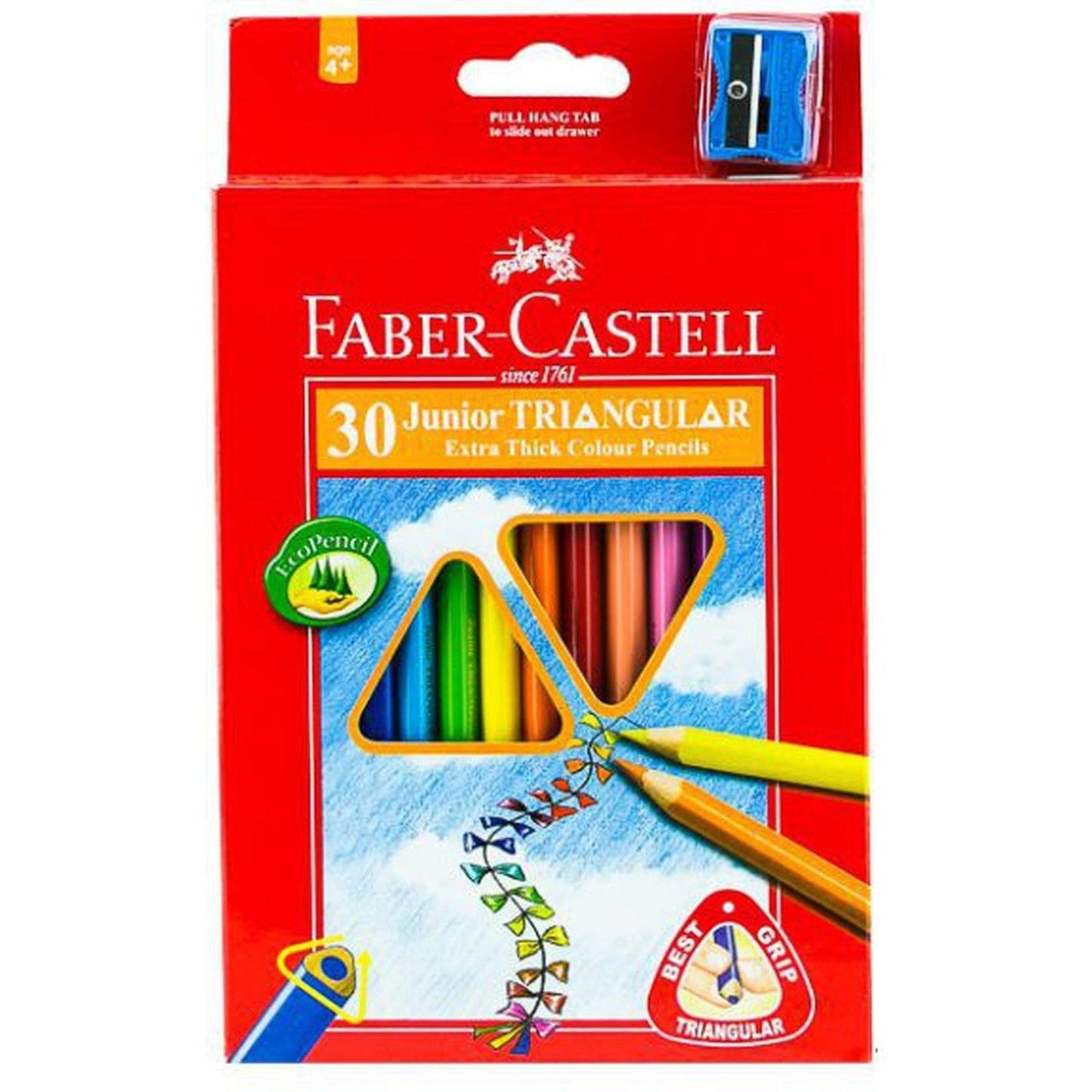 Faber Castell-Junior Triangular Color Pencil 30 (Long)