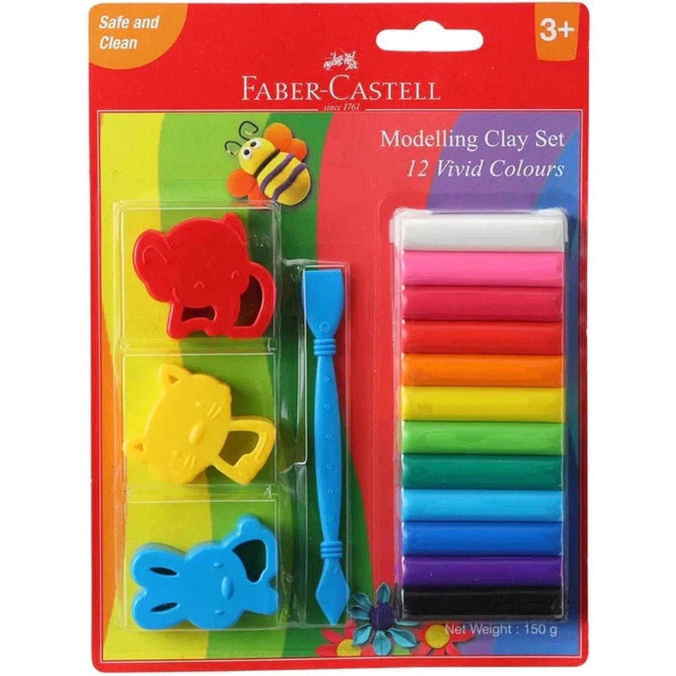 Faber Castell Modeling Clay Set 12 Vivid Colors
