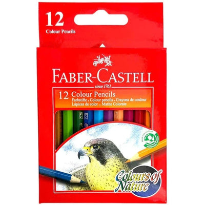 Faber Castell Short Colored Pencils 12 Colors