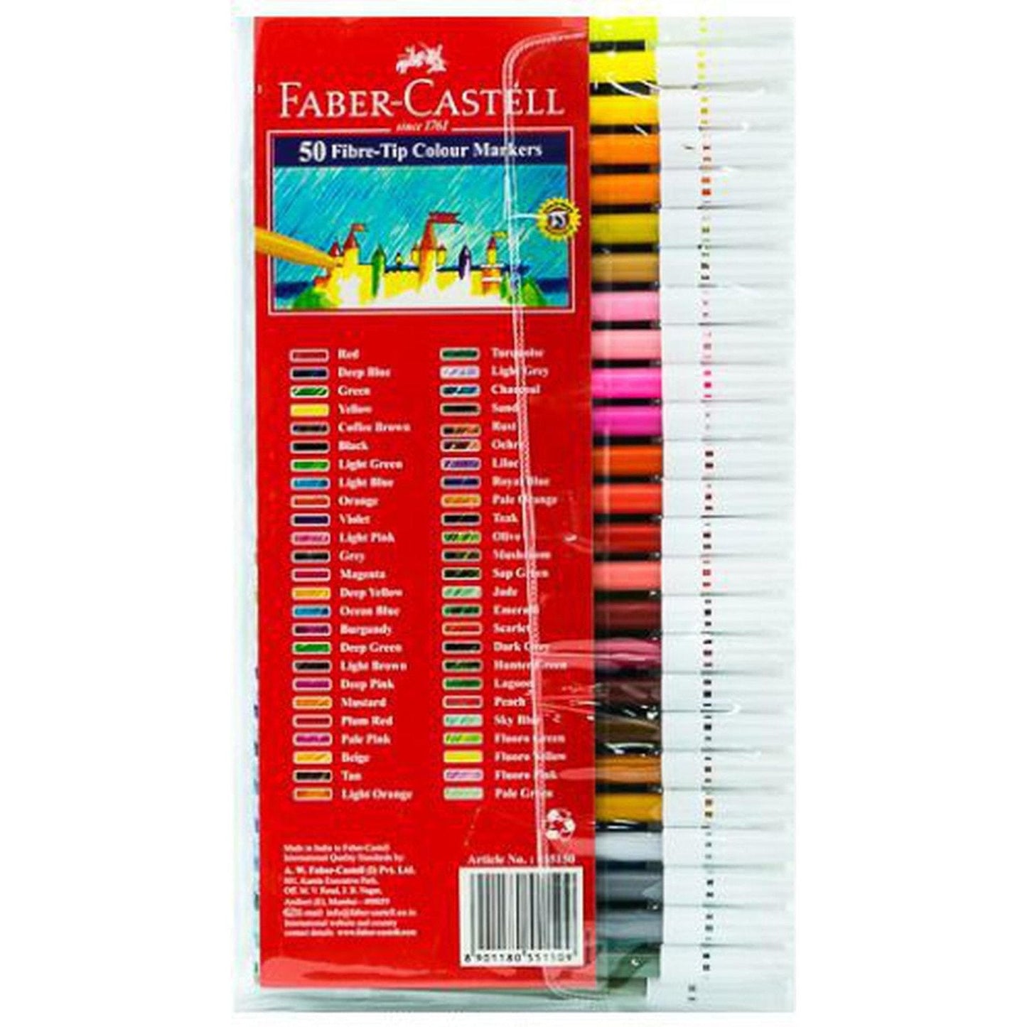 Faber Castell-Sketch Pen 50 Colors