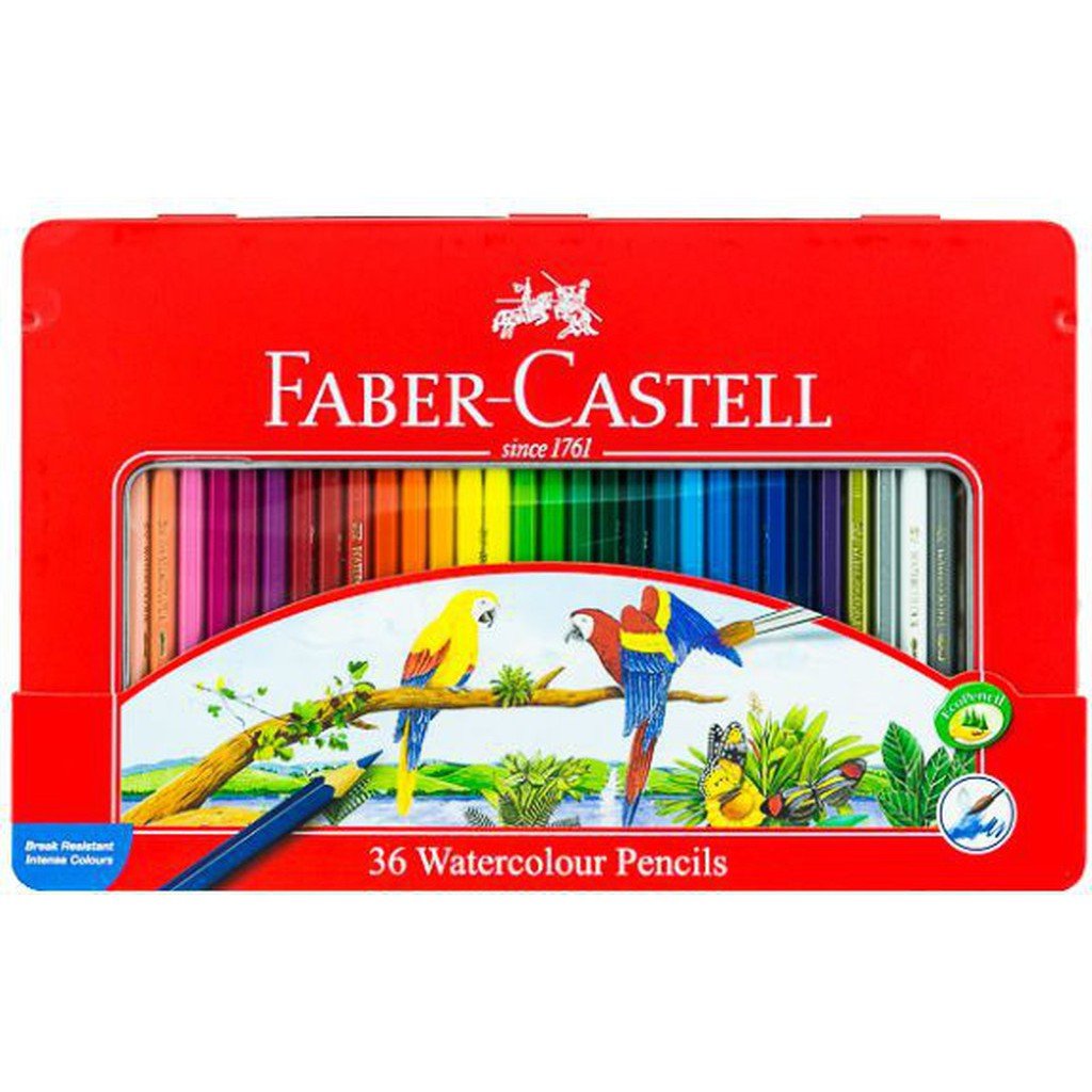 Faber Castell-Water Color Pen 36 Colors (Flat Tin)