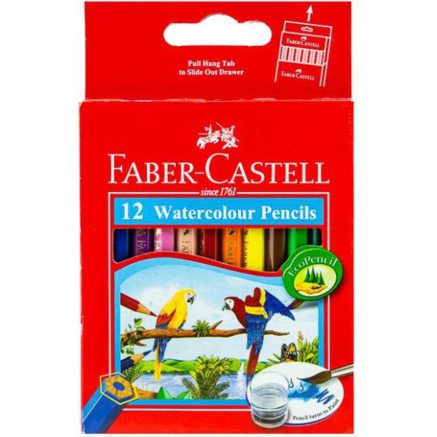 Faber Castell-Water Color Pencil 12 Colors (Half Size)
