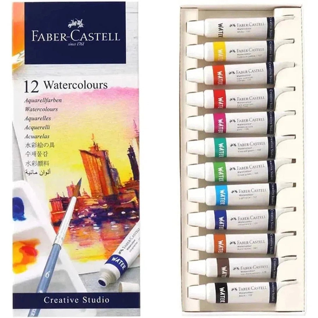 Faber Castell Watercolor 12 Ml Tubes (12 Pack)