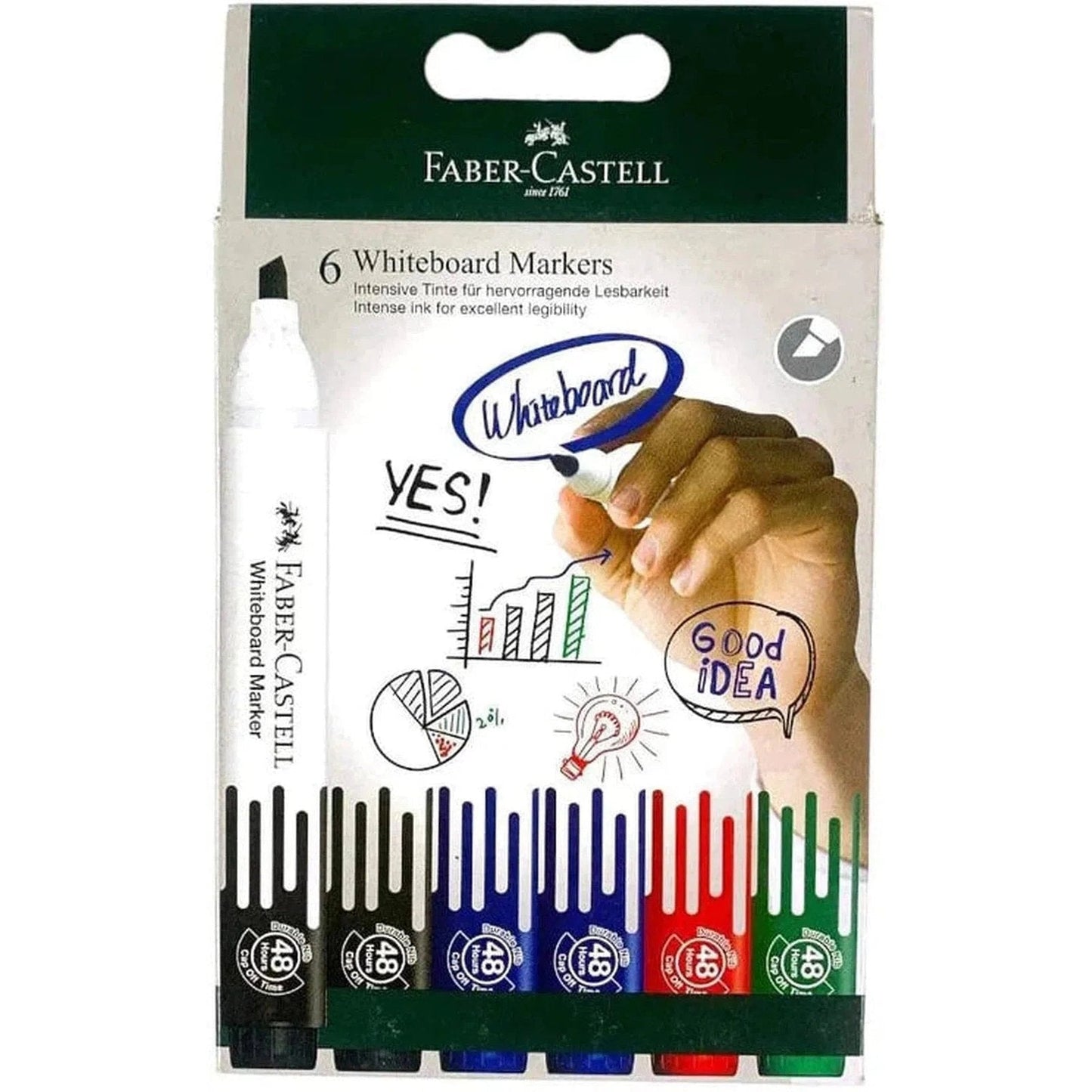 Faber Castell Whiteboard Markers 6 Colors