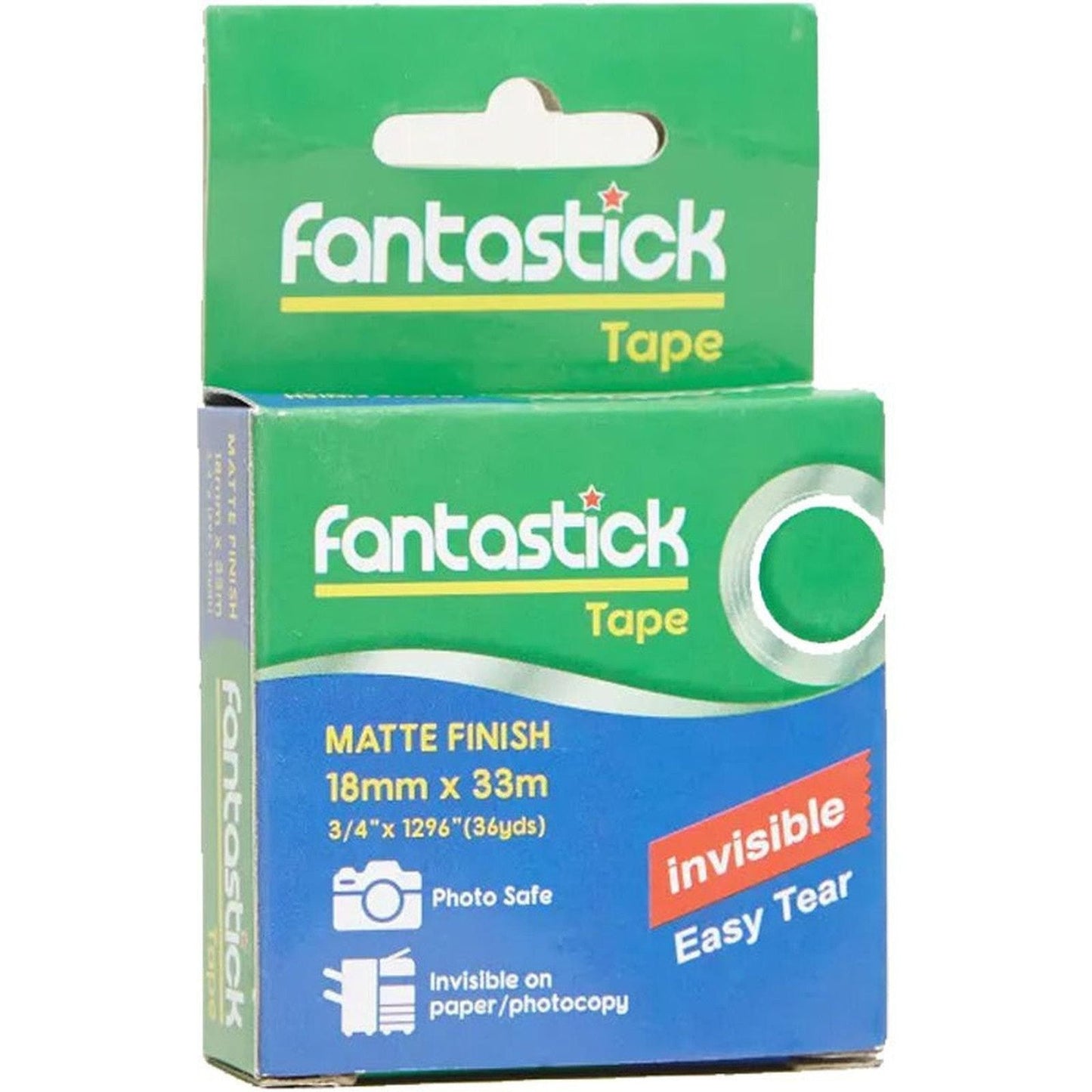 Fantastick Invisible Tape 18Mm X 33M