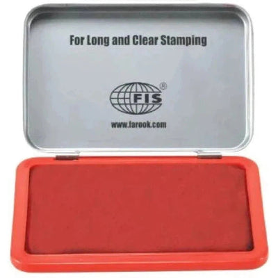 Fis Red Stamp Pad (Fssm3Re) - 122 X 84 X 14Mm