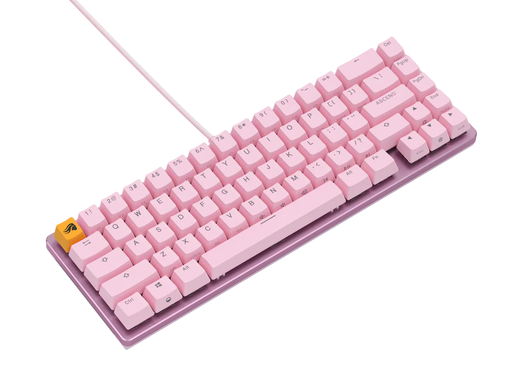 Glorious GMMK2 Full Size 96% Wired RGB Mechanical Gaming Keyboard Pre-Built - Pink