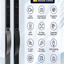 Tuya WiFi APP remote control with digital door lock on a light blue background