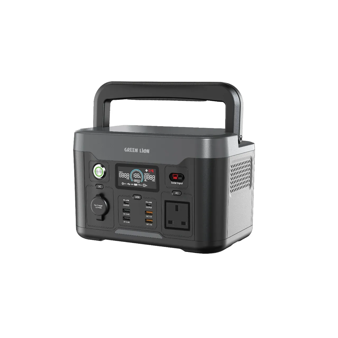 Green Lion PGX600 Power Station - 307.2Wh 96000mAh 600W - Black