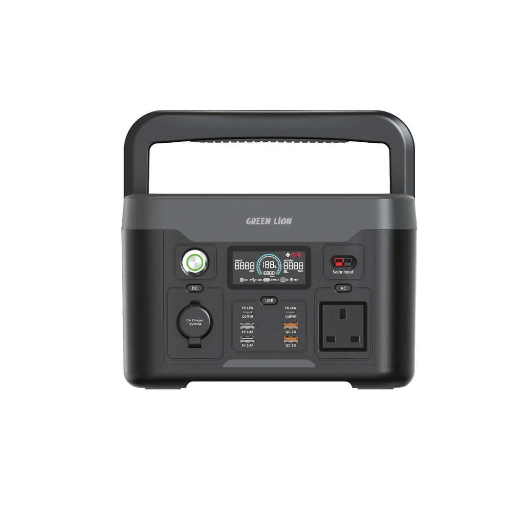 Green Lion PGX600 Power Station - 307.2Wh 96000mAh 600W - Black