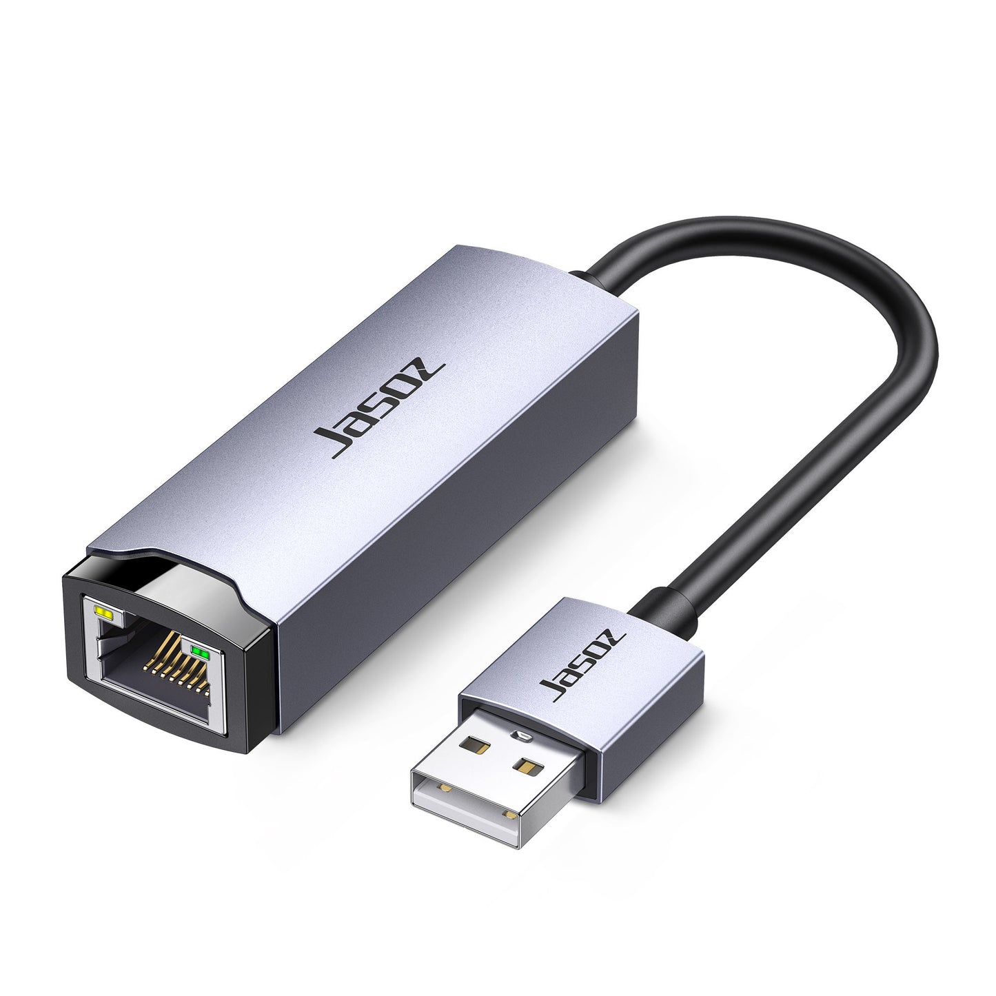 Jasoz F104 USB 2.0 to RJ45 Network Card - 100Mbps / Space Gray