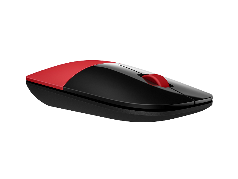 HP Z3700 Wireless Mouse - Up to 1200 dpi / Black/Cardinal Red Color