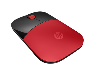 HP Z3700 Wireless Mouse - Up to 1200 dpi / Black/Cardinal Red Color