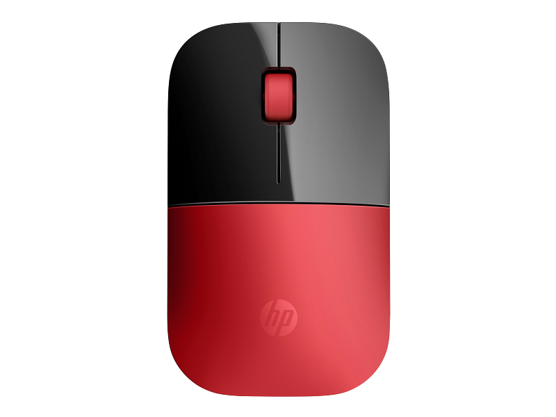 HP Z3700 Wireless Mouse - Up to 1200 dpi / Black/Cardinal Red Color