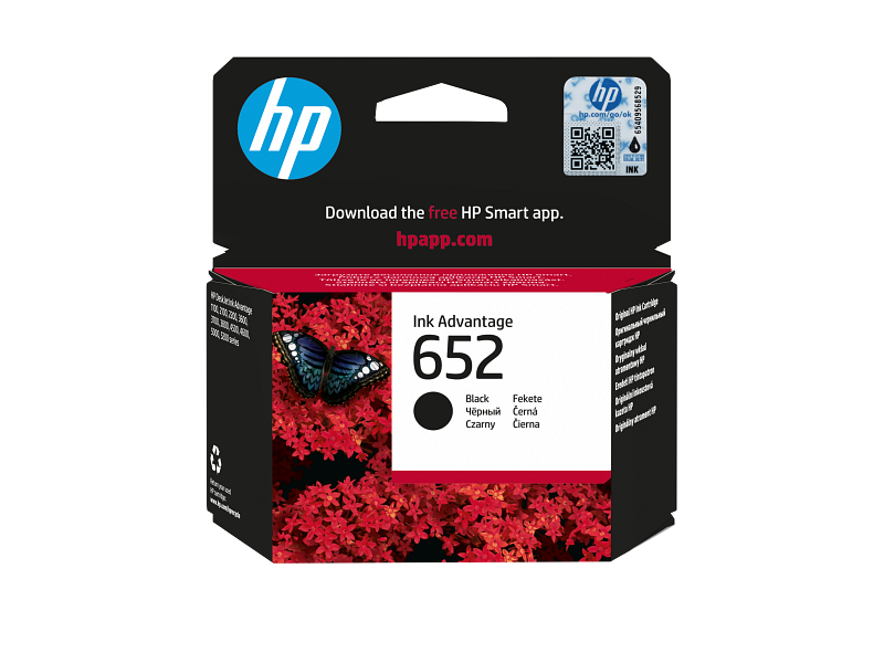 HP 652 Black Color - 360 Pages / Black Color / Ink Cartridge