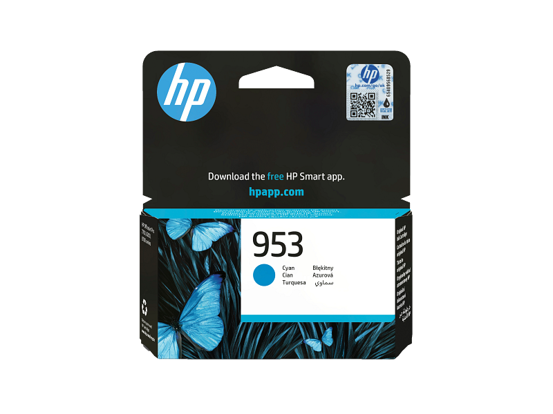 HP 953 Cyan Ink Cartridge - 700 Pages / Cyan Color / Ink Cartridge