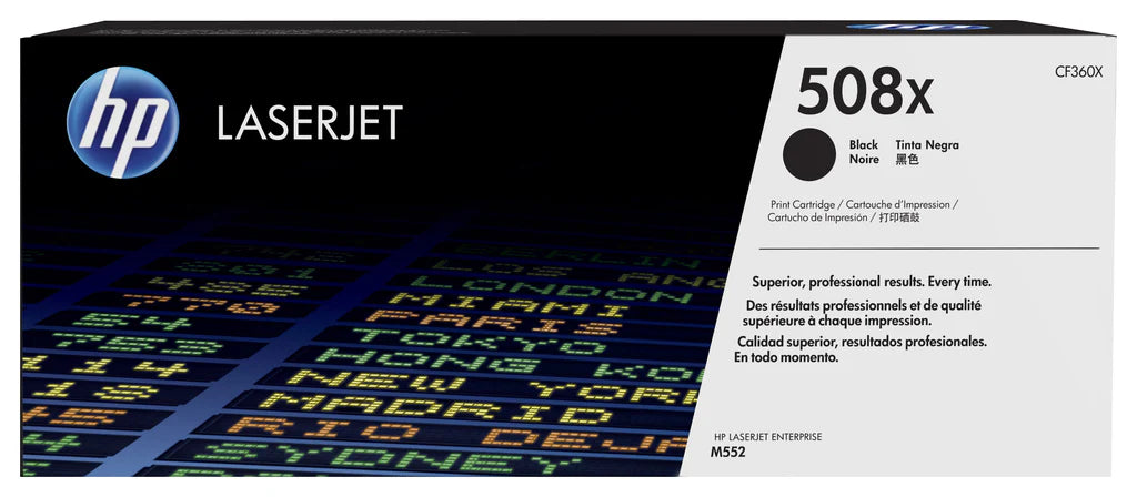 HP 508X LaserJet Toner Cartridge - 12.5K Pages / Black Color / Toner Cartridge
