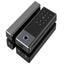 Black electronic door lock with digital display on a white background, featuring the Gopeta brand logo.