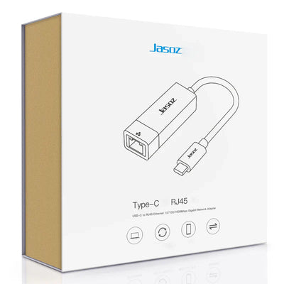 Jasoz F107 Type-C to RJ45 Gigabit Network Card - Black